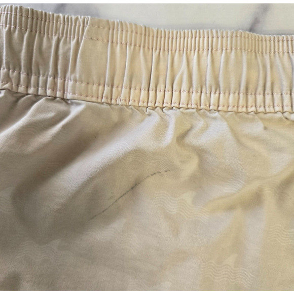 Party Pants Mens Swim Trunks Board Shorts XL Ivory Blue Wave Striped Beach Surf - Picture 4 of 13